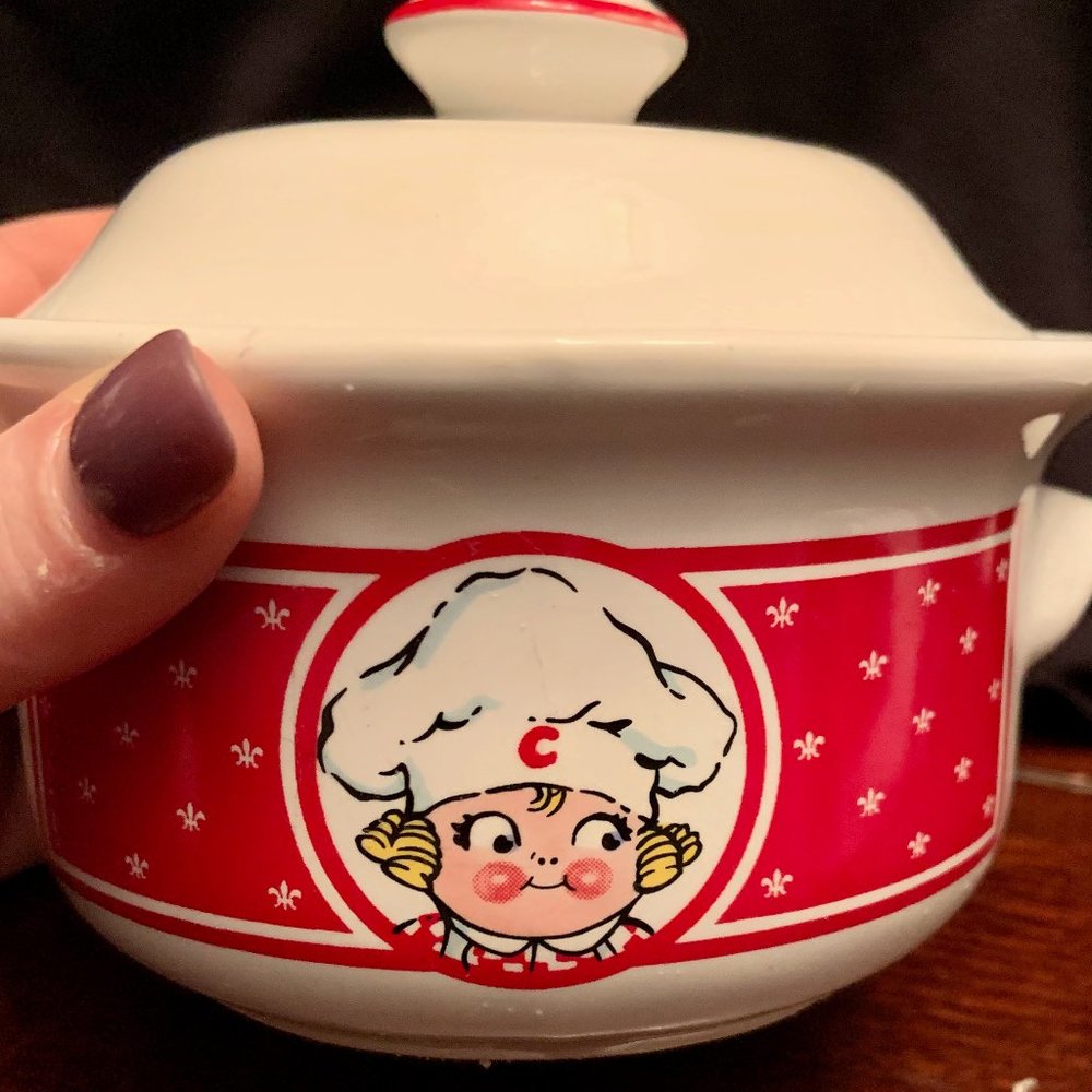 Vintage Campbell's Covered Soup Bowl With Lid